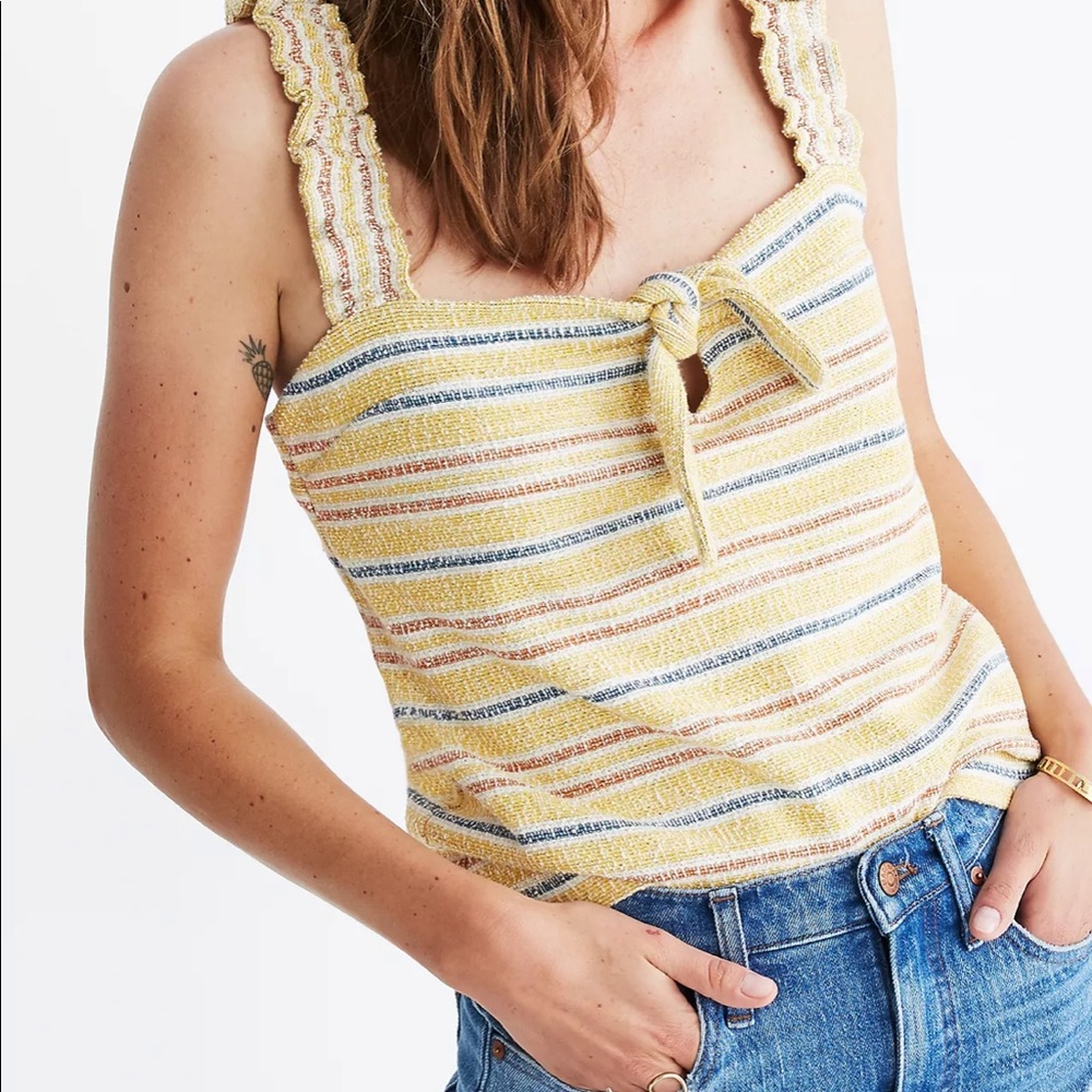 Madewell yellow tank top